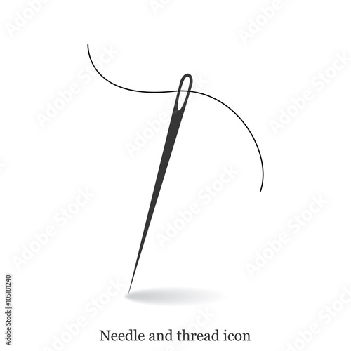 Needle with thread