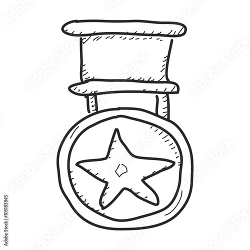 Simple doodle of a medal