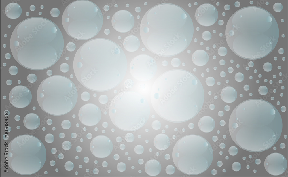 Bubbles of soap. Vector illustration