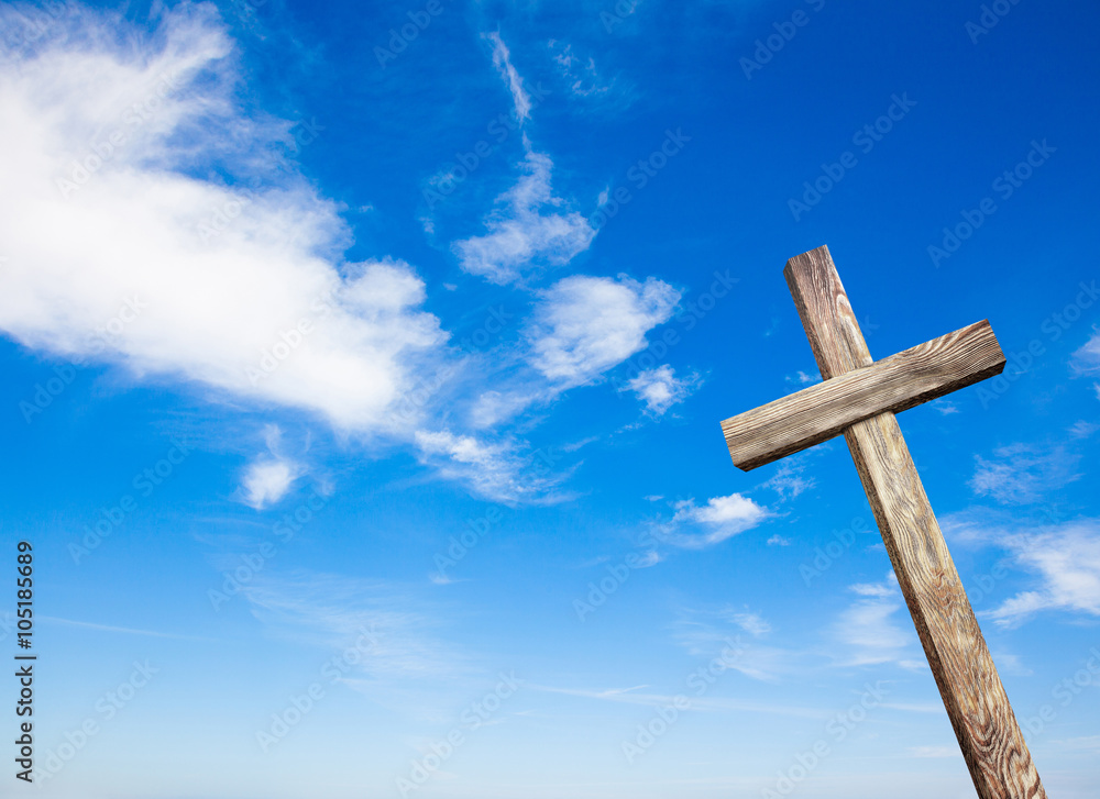 Old wooden cross