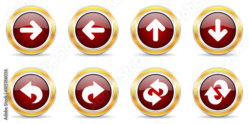 arrows vector icons set