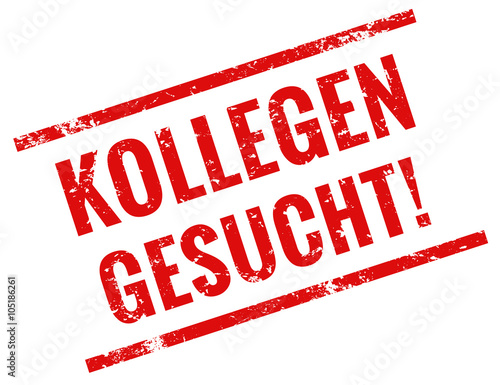 Kollegen gesucht Stempel rot