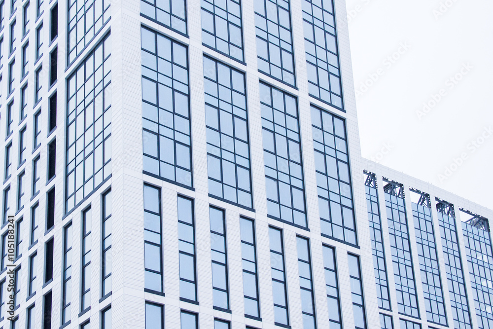 A high-rise office building A high-rise office building