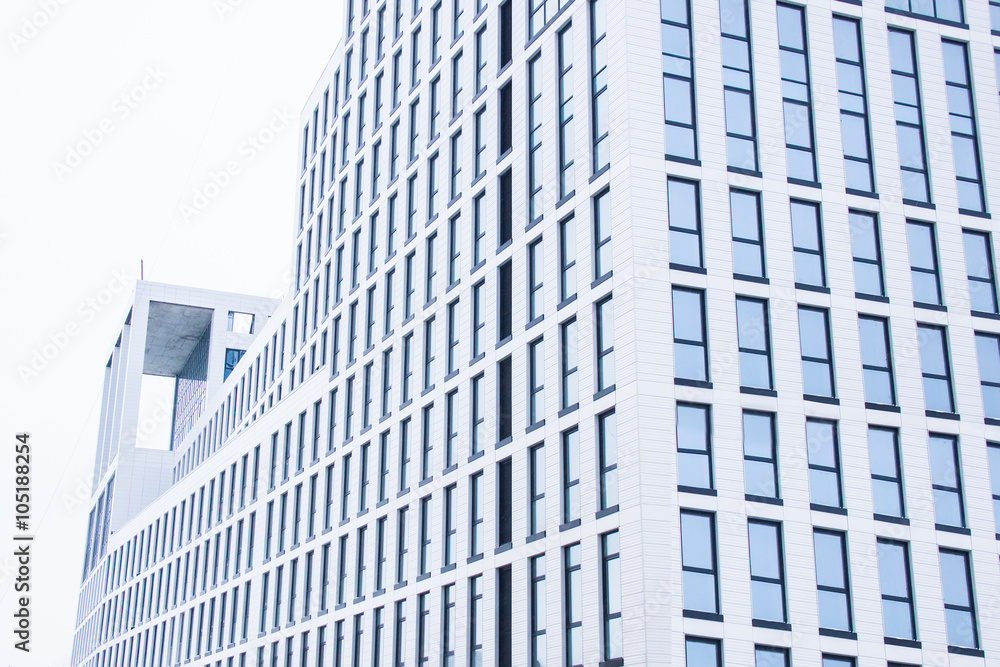 An office building. View from side An office building. View from side