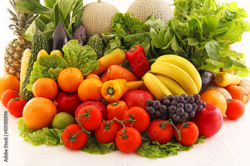 新鮮な野菜と果物