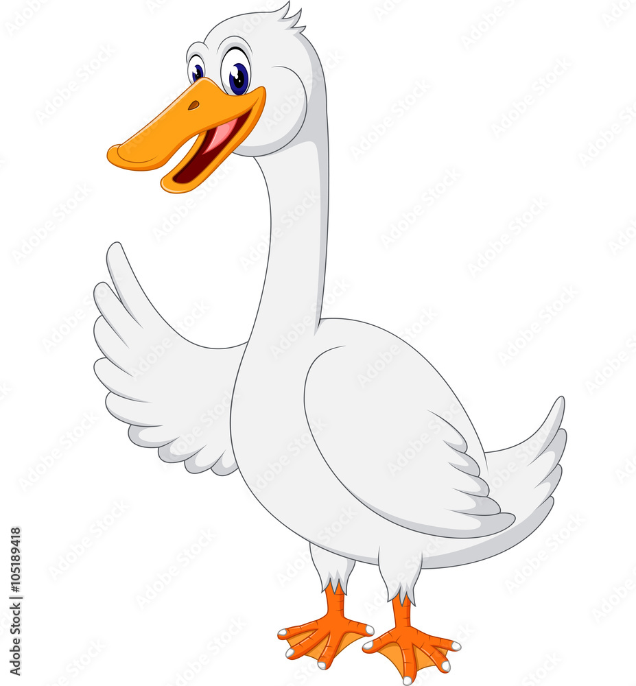 illustration of Cute duck cartoon illustration of Cute duck cartoon