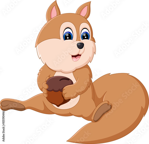 illustration of Cute squirrel cartoon