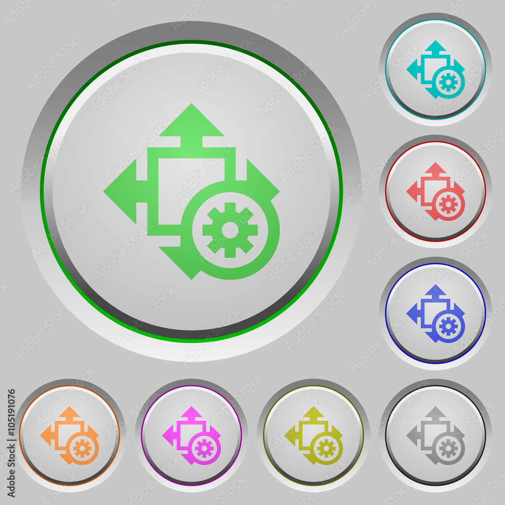 Size settings push buttons Size settings push buttons