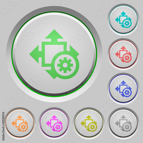 Size settings push buttons