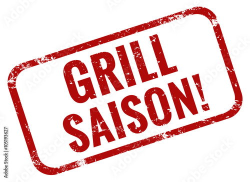 Grill Saison Stempel rot grunge