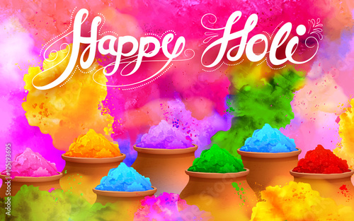 Happy Holi Background