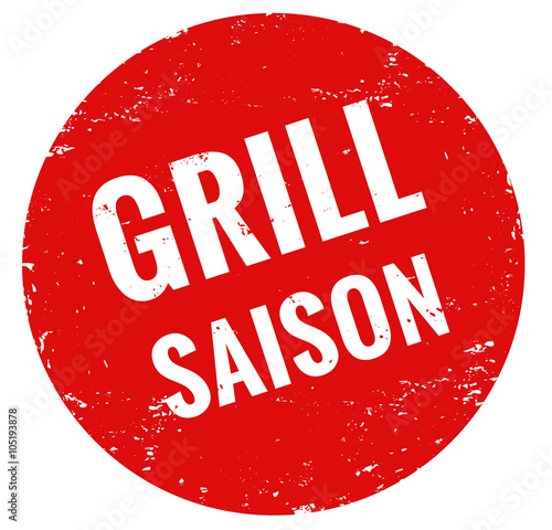 Grill Saison Stempel rot grunge