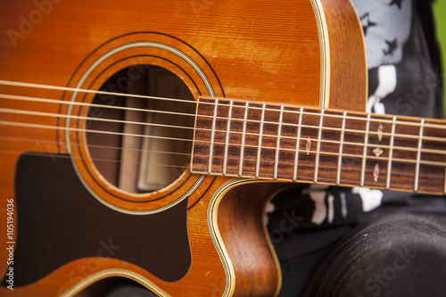 Acoustic guitar.