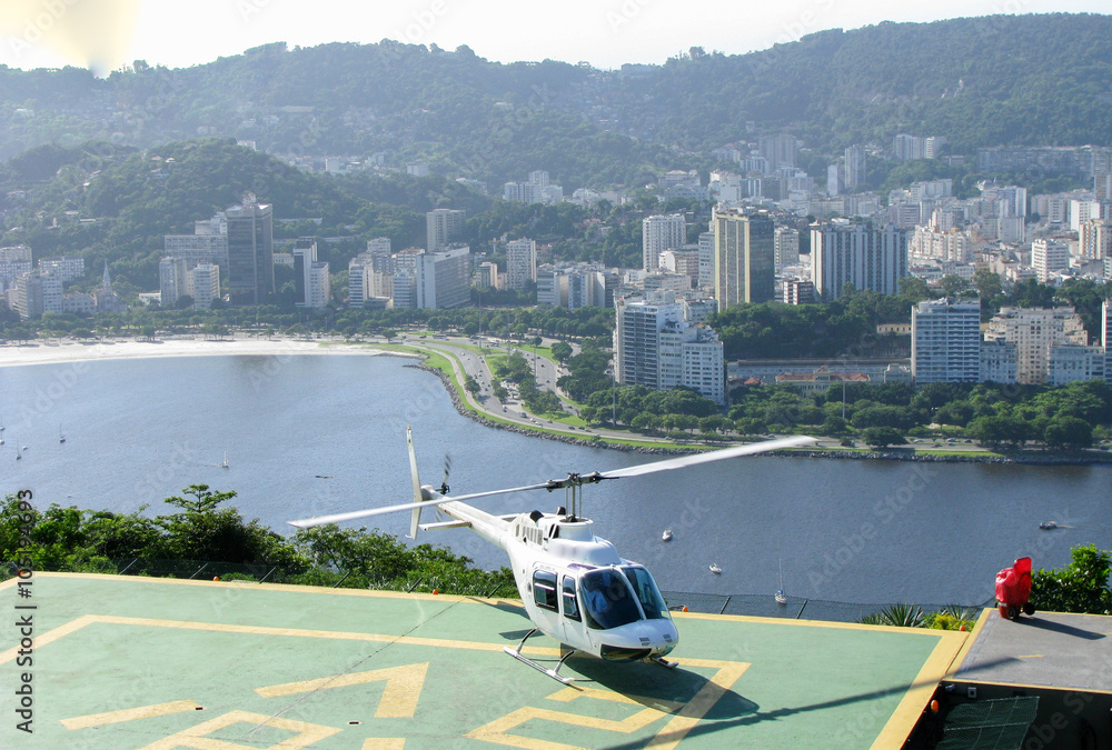 Obraz premium Spectacular panorama and aerial city view of Rio de Janeiro, Brazil