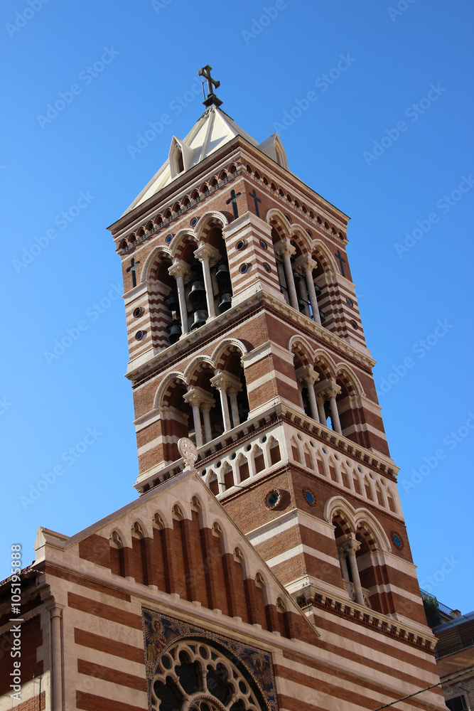Rome,Italy,Via Nazionale,church. Rome,Italy,Via Nazionale,church.