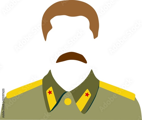 Vector portrait of Joseph Stalin