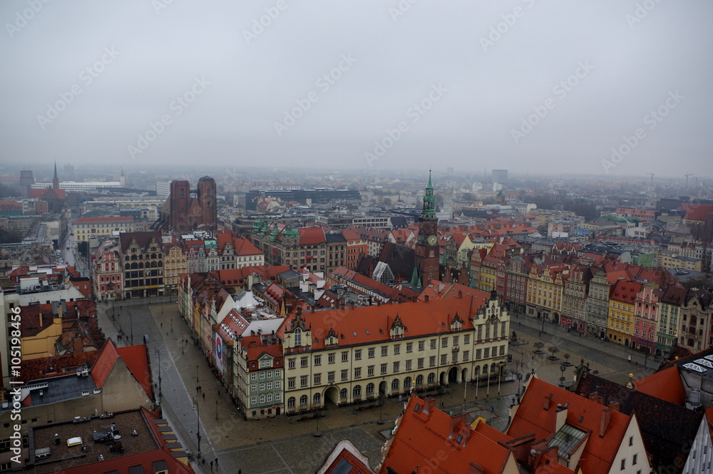 Obraz premium wrocław we mgle