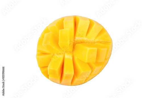 Sliced mango fruit