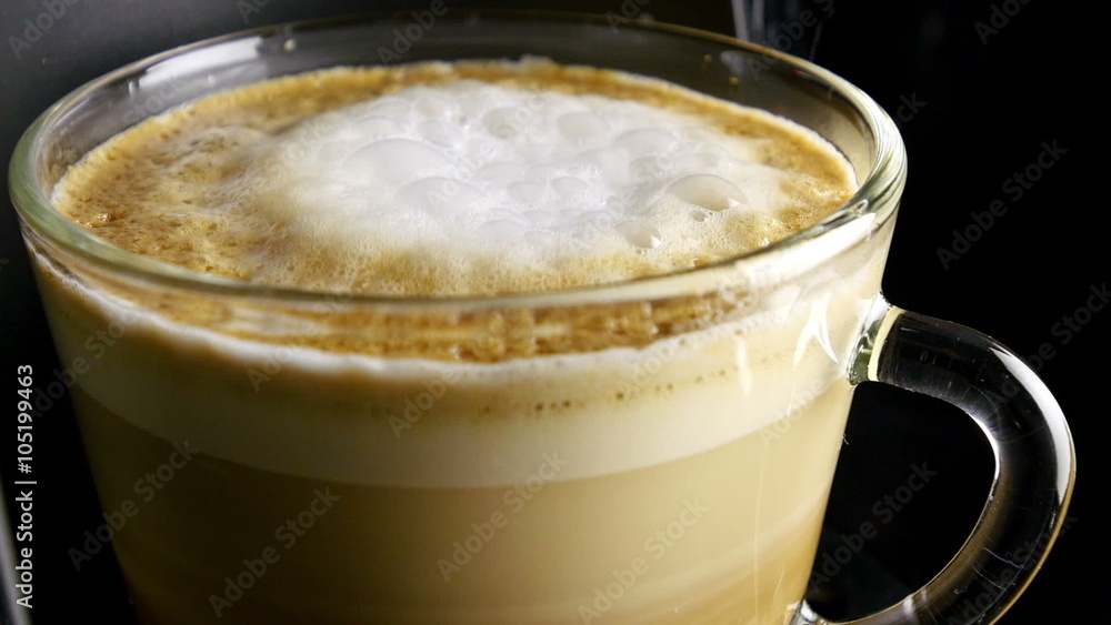 Hand take cup with a coffee. 
