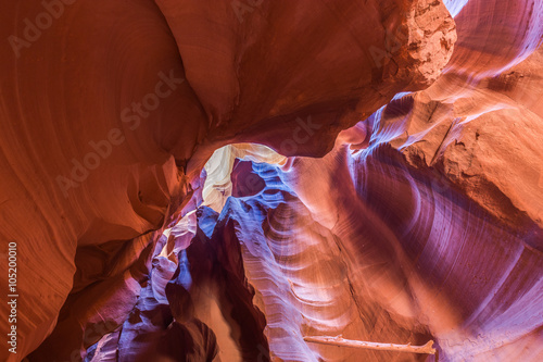 Antelope Canyon in the Navajo Reservation near Page, Arizona, USA.