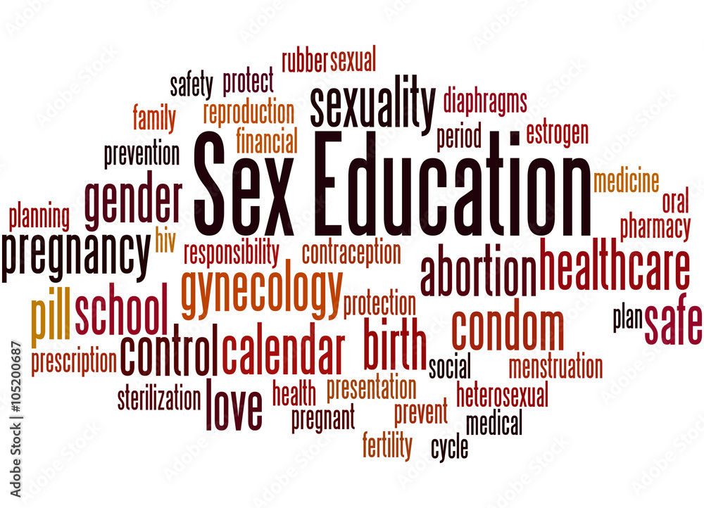 Sex Education Word Cloud Concept Stock Illustration Adobe Stock