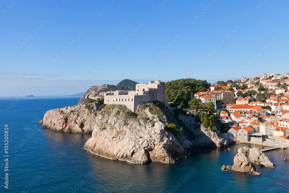 Fort Lovrijenac (circa 1018) in Dubrovnik, Croatia