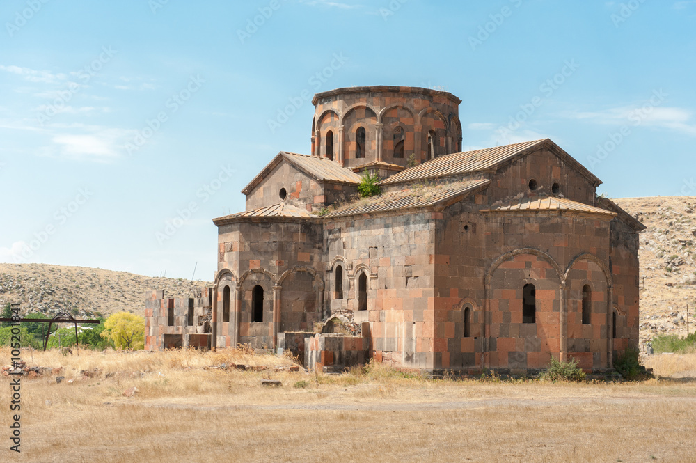 Talin Cathedral in Aragatsotn Province, Armenia.