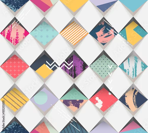 Tapety Streszczenie bezszwowe tło geometryczne