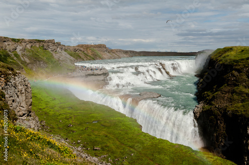 Waterfall Gullfoss, Iceland