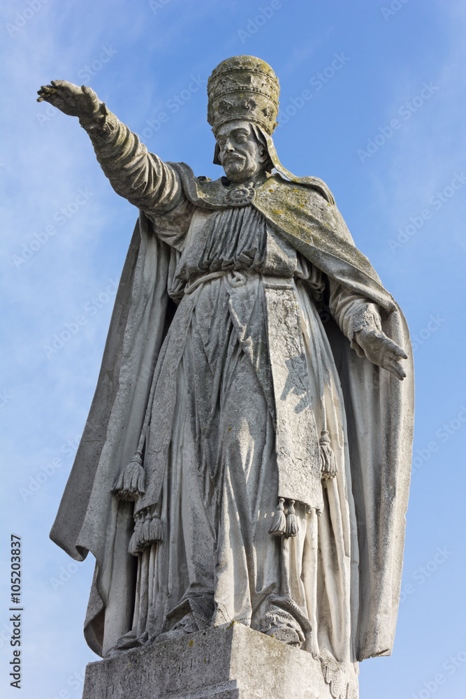 Statue of Pope Alexander VIII in Prato della Valle in Padua, Italy