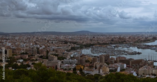 4k Schwenk über Palma de Mallorca mit Hafen Zeitraffer
 photo