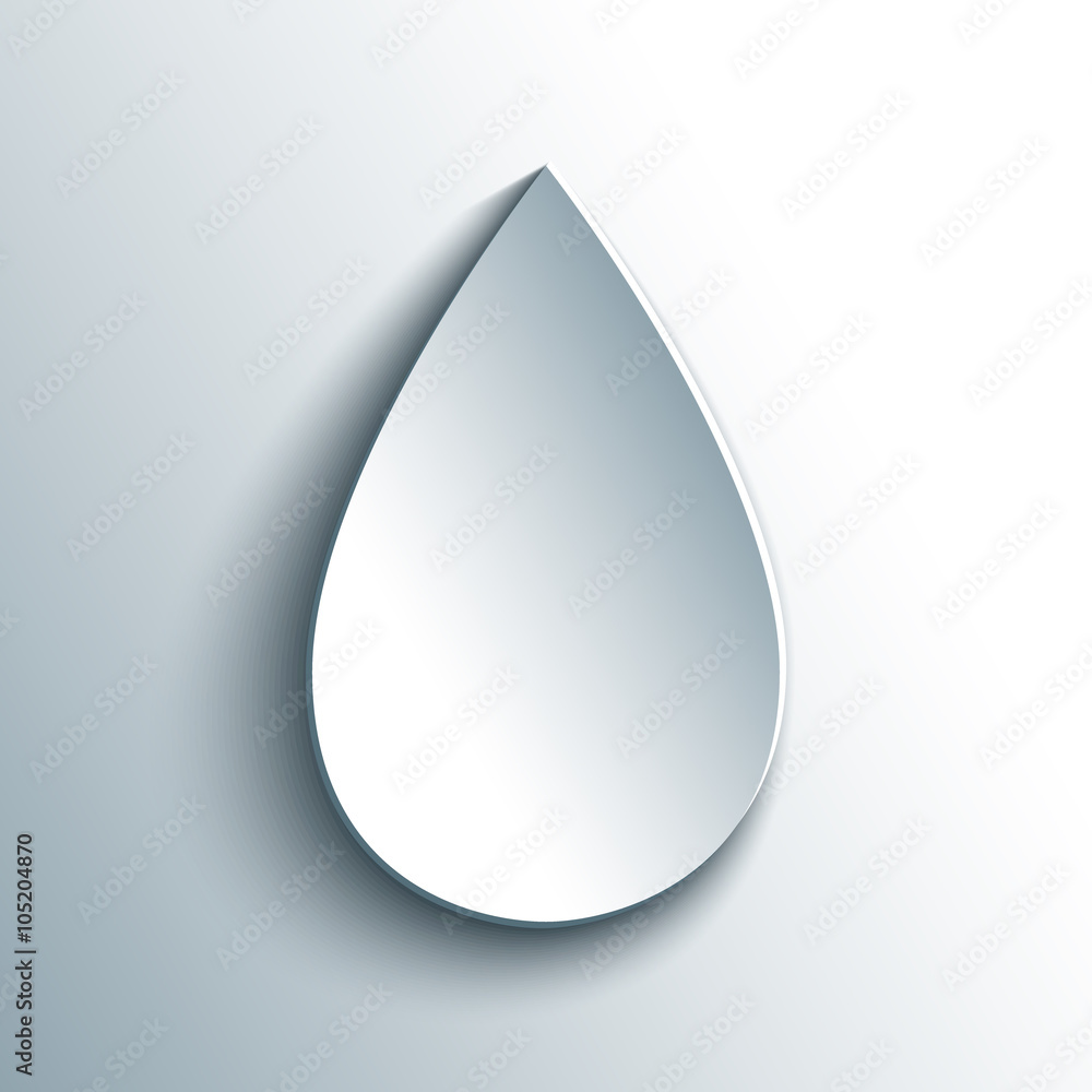 Drop icon. Vector illustration.