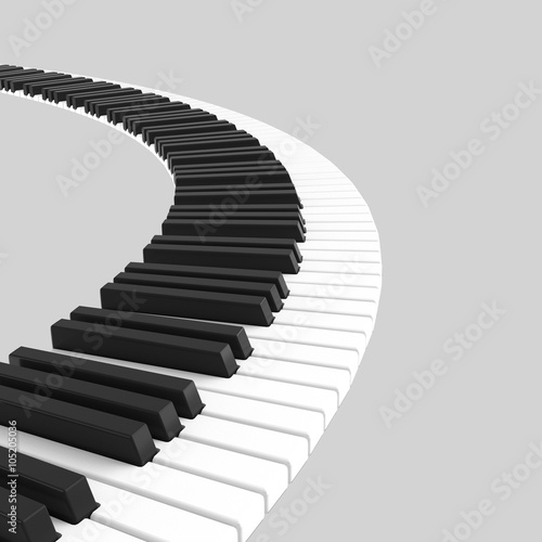 black and white piano keyboard