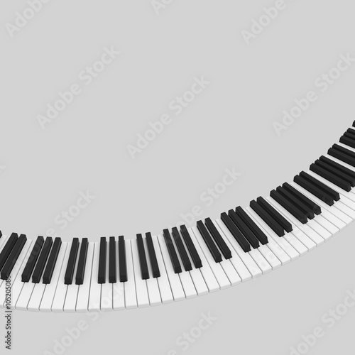 black and white piano keyboard