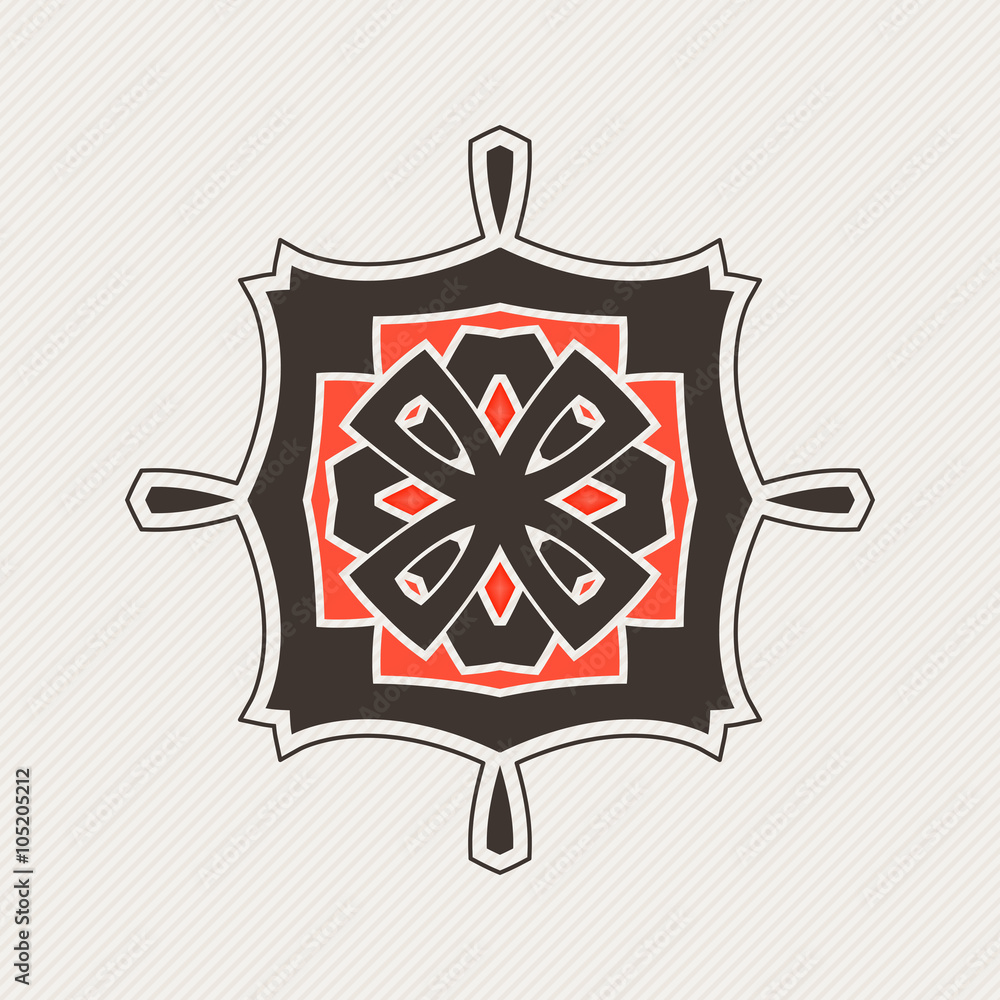 Vector mandala. Gothic lace tattoo. Celtic weave with sharp corners. Vector mandala. Gothic lace tattoo. Celtic weave with sharp corners.