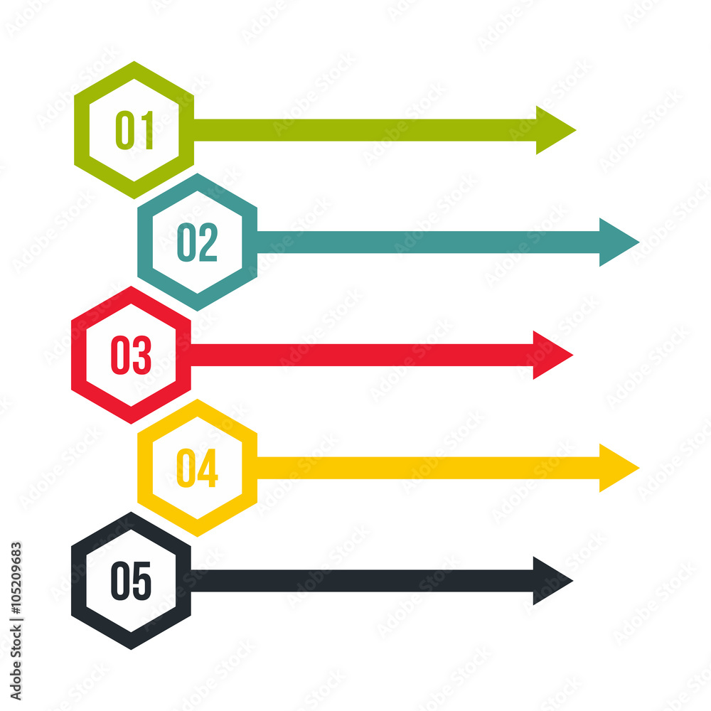 Business concept with 5 options, parts, steps Business concept with 5 options, parts, steps