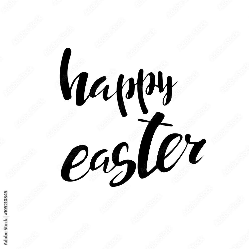 Happy Easter Typographical Background Happy Easter Typographical Background