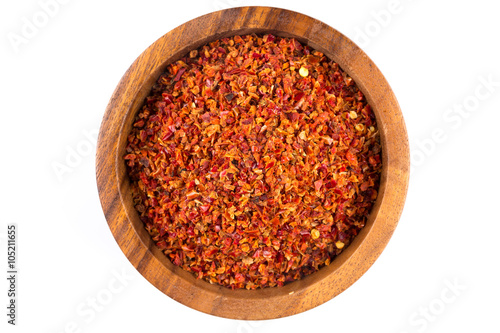 Schilderij op canvas Crushed red chili pepper