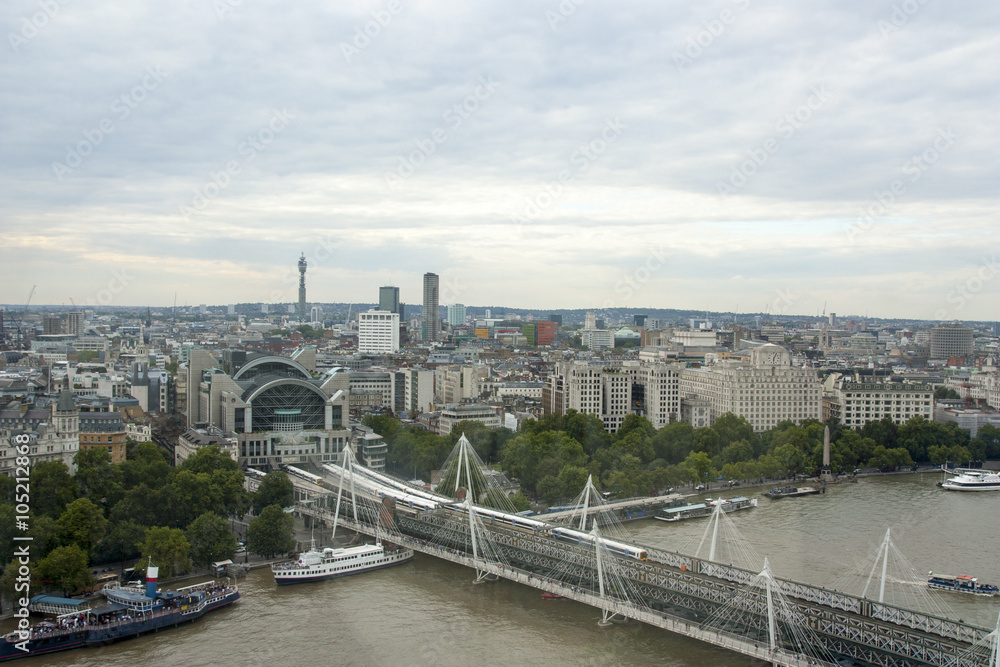 Panorama di Londra e del Tamigi