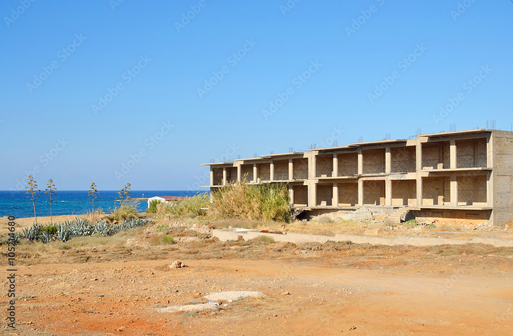 Unfinished building, Greece.