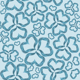 Seamless abstract heart  flowers pattern can be used as wallpaper