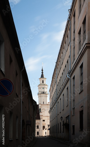 Streets of Kaunas old town photo