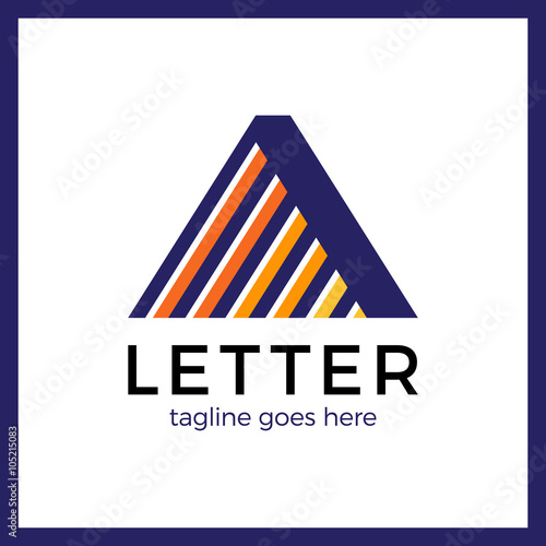 Free Download Letter A Line Logo - GFXLoad