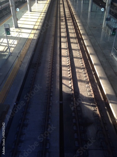 Fototapeta Naklejka Na Ścianę i Meble -  railes del tren
