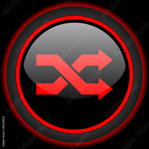 Free Download aleatory black and red glossy internet icon on black background - GFXLoad