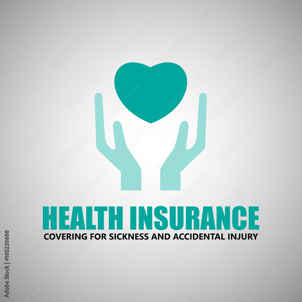 Fototapeta premium Insurance health, and travel icons