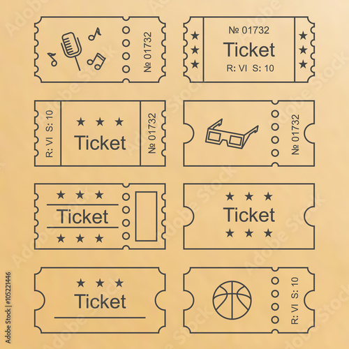 Ticket set icon