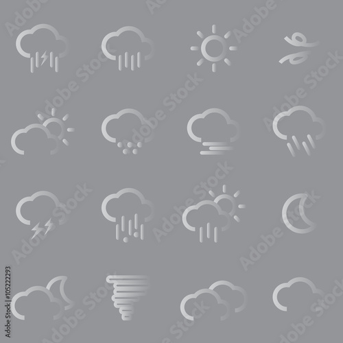 weather flat icons
