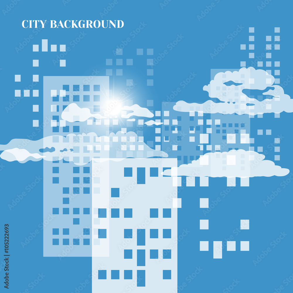 Naklejka premium Abstract background of city