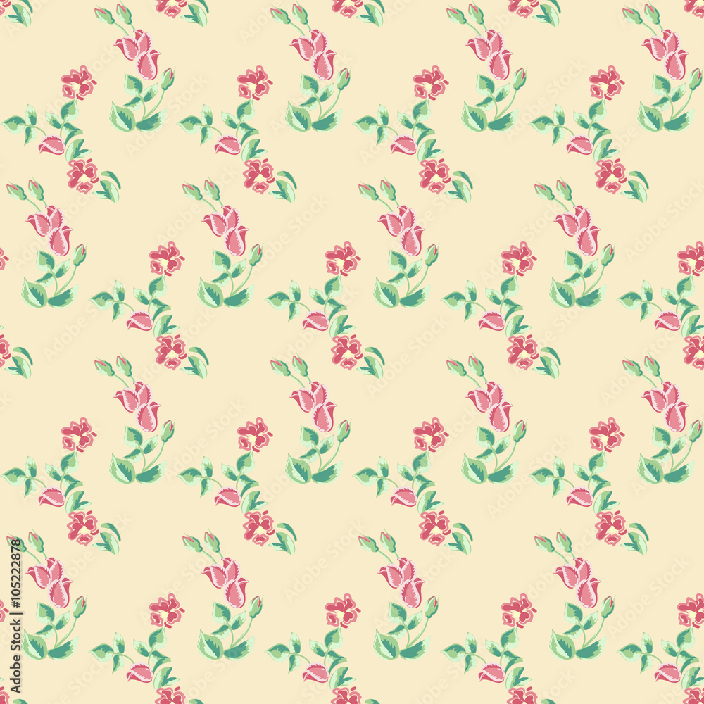 Fototapeta premium floral seamless pattern
